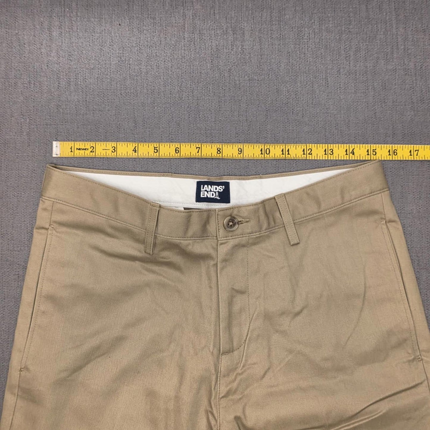 Lands End Mens Casual Chino Style Trousers/Pants - 30 - Beige