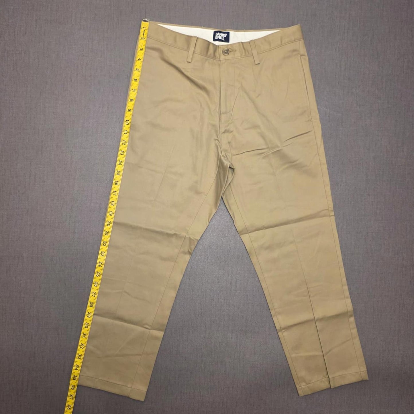 Lands End Mens Casual Chino Style Trousers/Pants - 30 - Beige