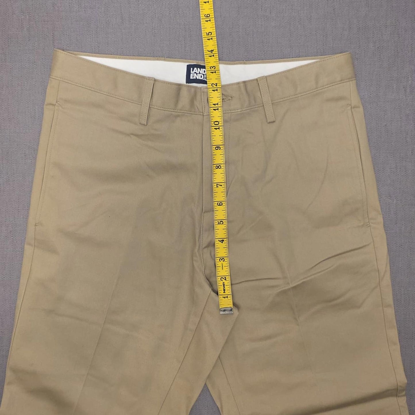 Lands End Mens Casual Chino Style Trousers/Pants - 30 - Beige