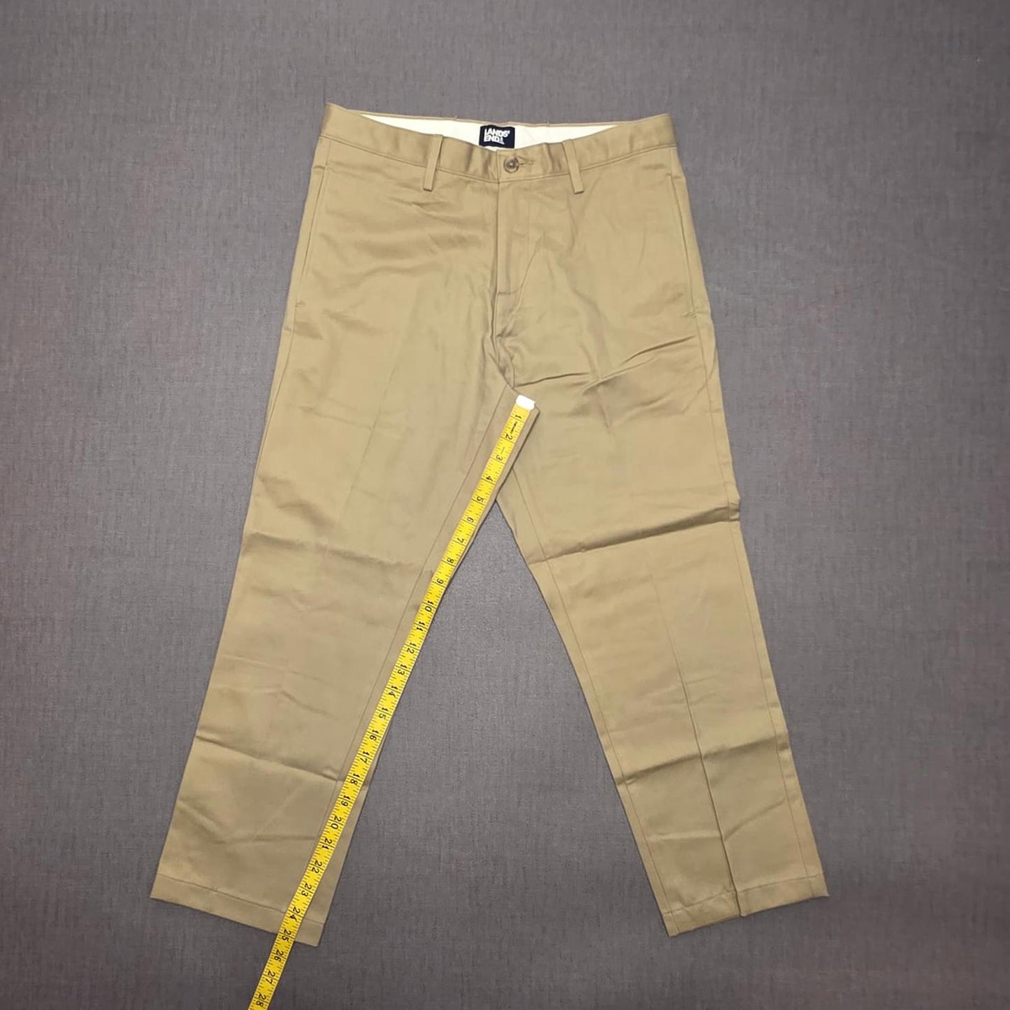Lands End Mens Casual Chino Style Trousers/Pants - 30 - Beige