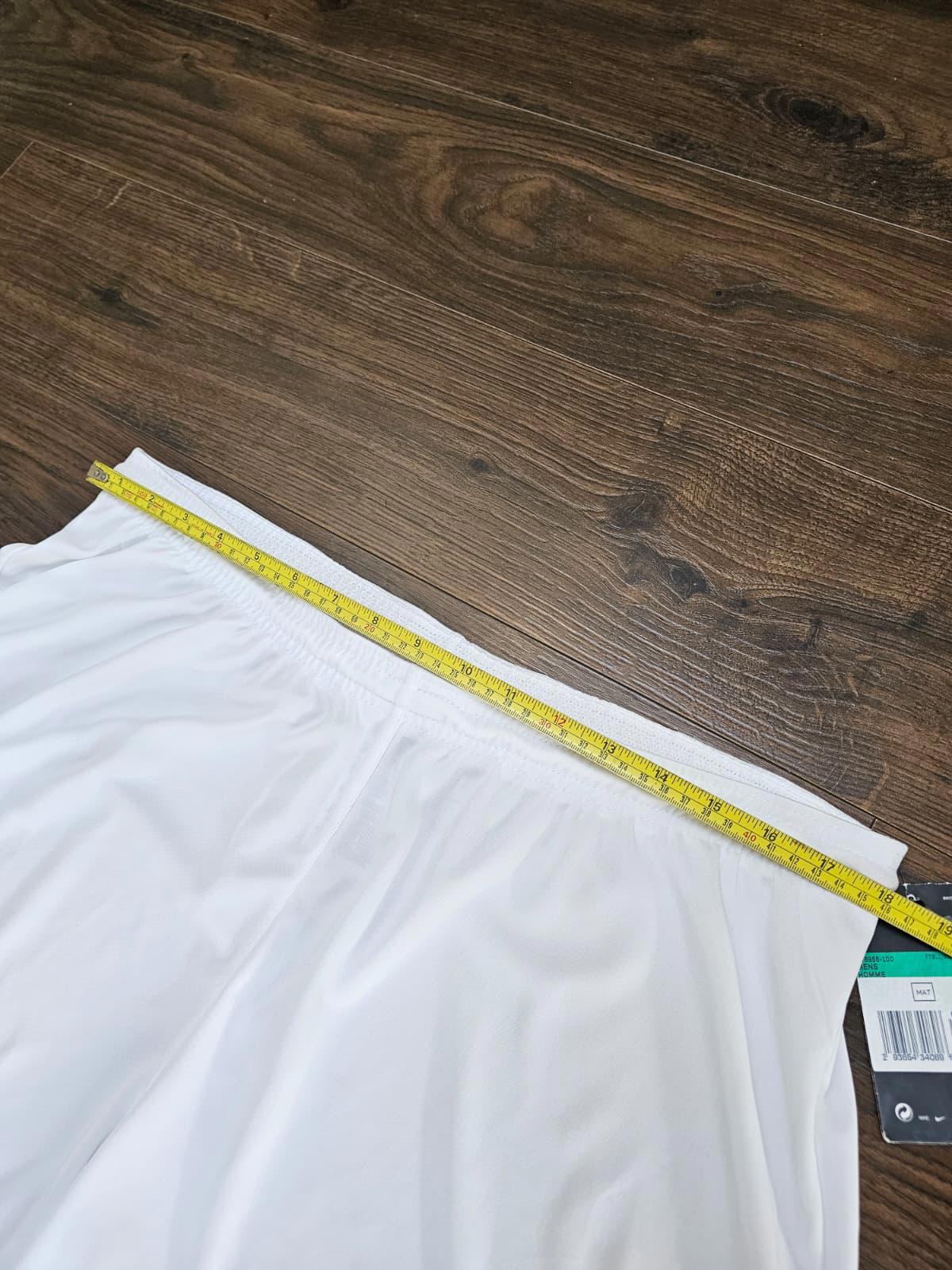 Nike Dri-Fit Mens Football/Activewear Gym Sport Shorts - XL/Extra Large - White
