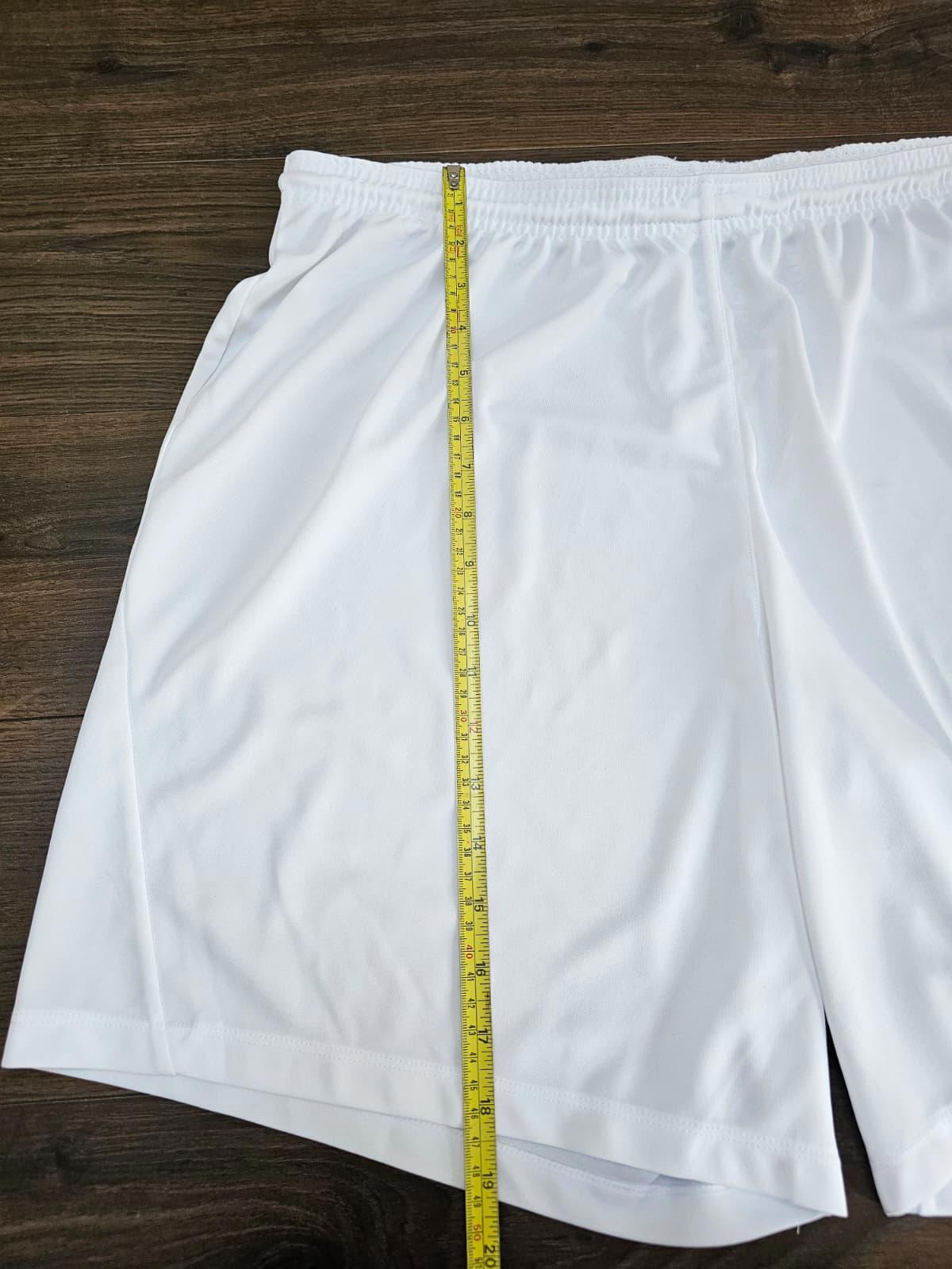 Nike Dri-Fit Mens Football/Activewear Gym Sport Shorts - XL/Extra Large - White