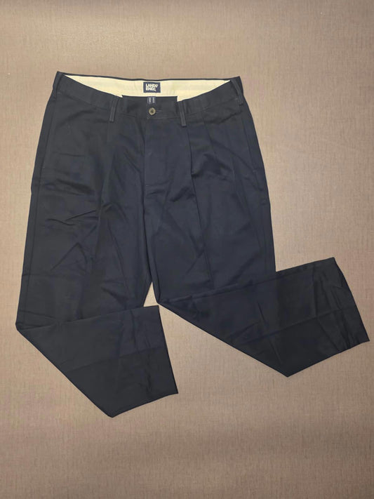 Lands End Mens Smart Casual Chinos Style Trousers/Pants - W36 / L26 - navy