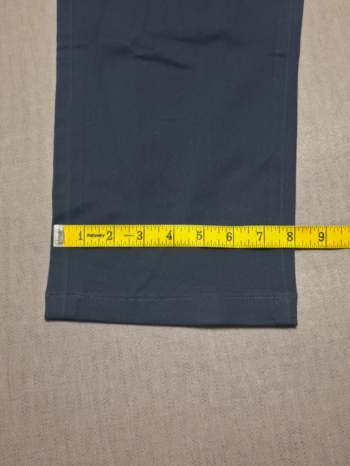 Lands End Mens Smart Casual Chino Style Trousers/Pants - 35 - W35 / L26 - Navy