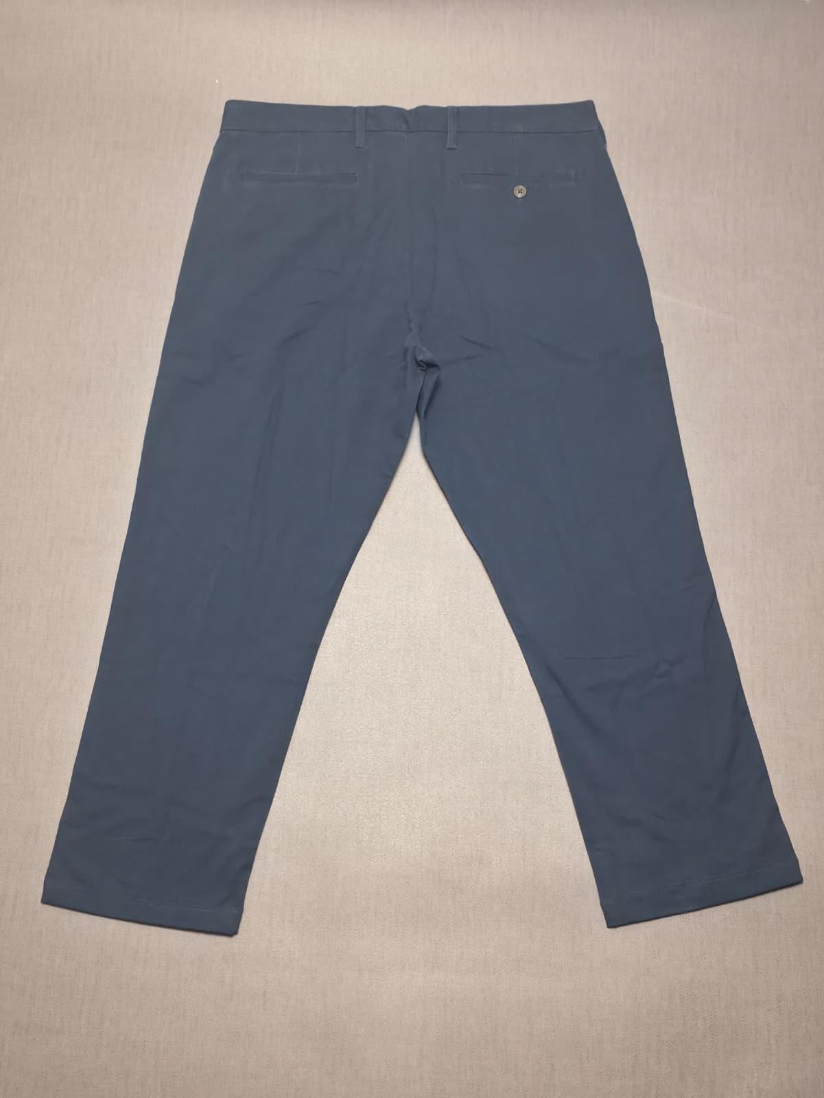 Lands End Mens Smart Casual Chino Style Trousers/Pants - 35 - W35 / L26 - Navy