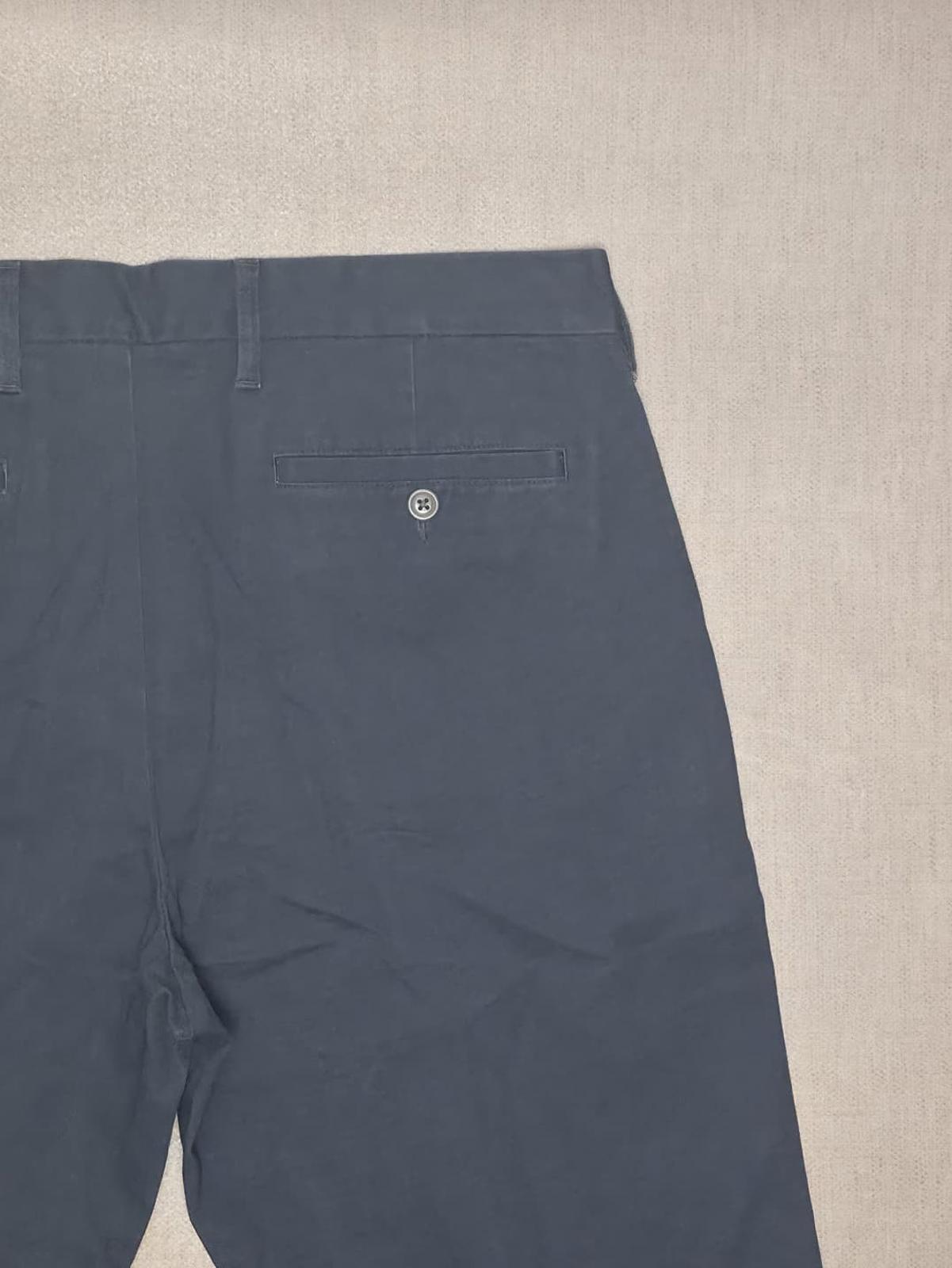 Lands End Mens Smart Casual Chino Style Trousers/Pants - 35 - W35 / L26 - Navy