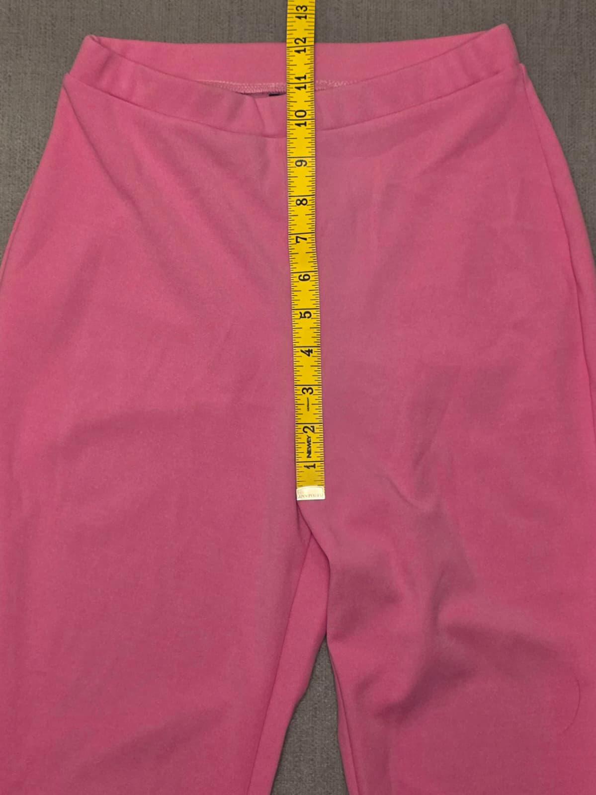 ASOS Womens Flared Womens Trousers/Pants - UK 8 - W22 / L32 - Bright Pink