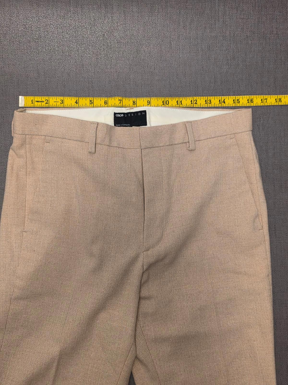 ASOS Design Mens Smart Business Formal Mens Trousers/Pants - W32 / L34 - Pink