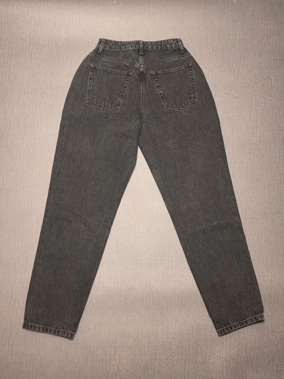 ASOS Womens Black Denim High Waisted Tapered Leg Jeans/Pants - 26/30 - UK 8