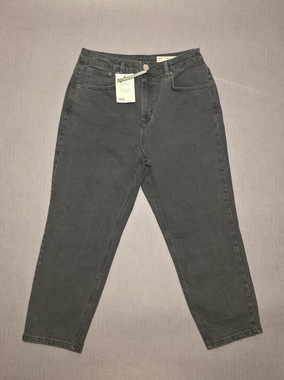 ASOS Denim Womens Petite Black Denim Straight leg Jeans/Pants - 12 - 30/26  BNWT