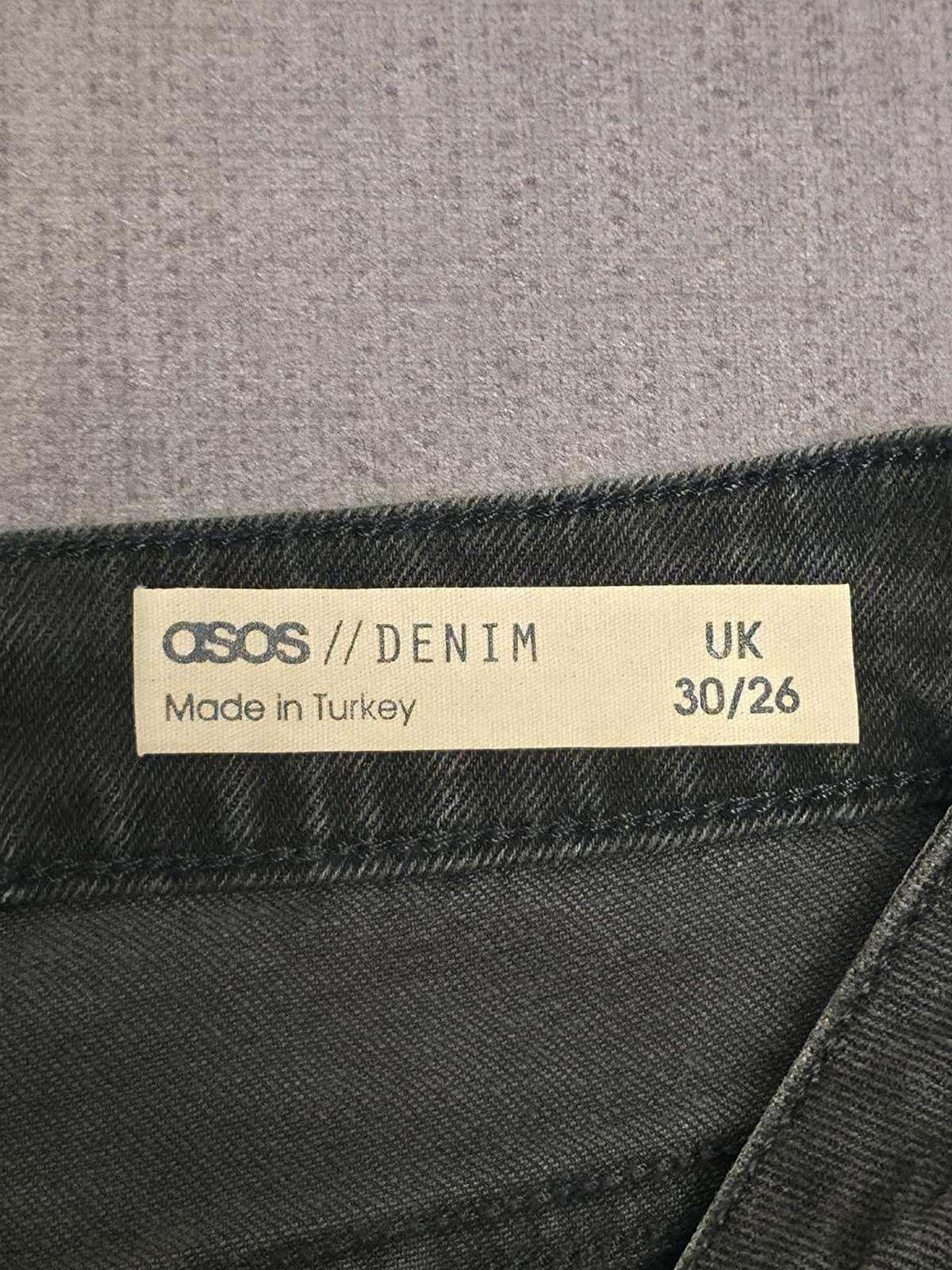 ASOS Denim Womens Petite Black Denim Straight leg Jeans/Pants - 12 - 30/26  BNWT