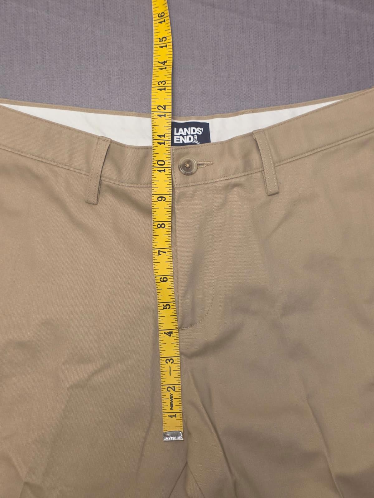 Lands End Mens Smart Casual Chino Style Trousers/Pants - 30 - W30 / L26 - Beige