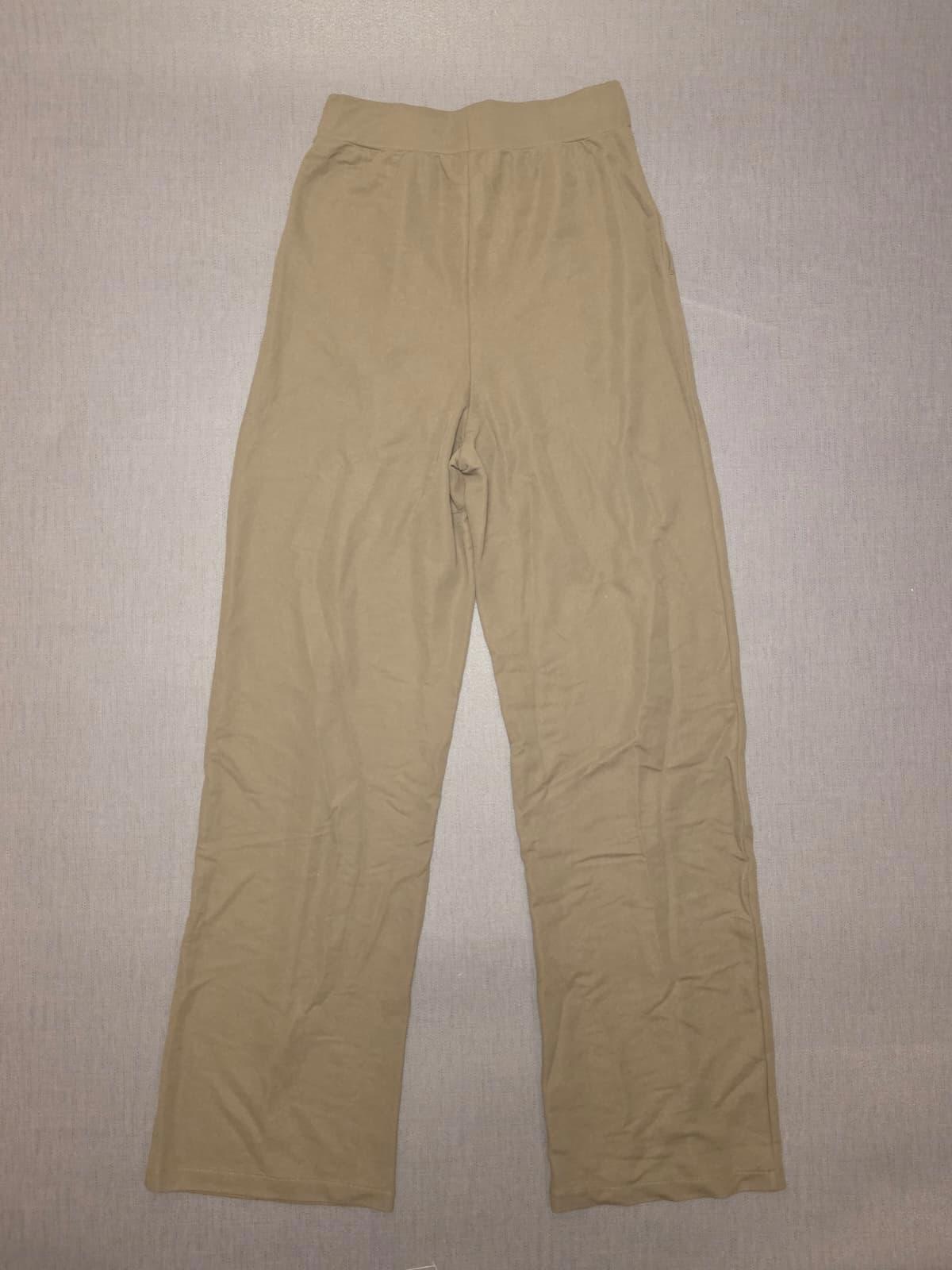 H&M Womens High Waisted Pleated Trousers/Pants - XS/Extra Small - 6-8 - Beige