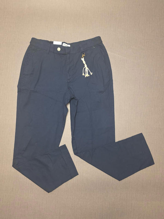 Jack & Jones Mens Linen Holiday Smart Casual Trousers/Pants - W30 / L32 - Navy