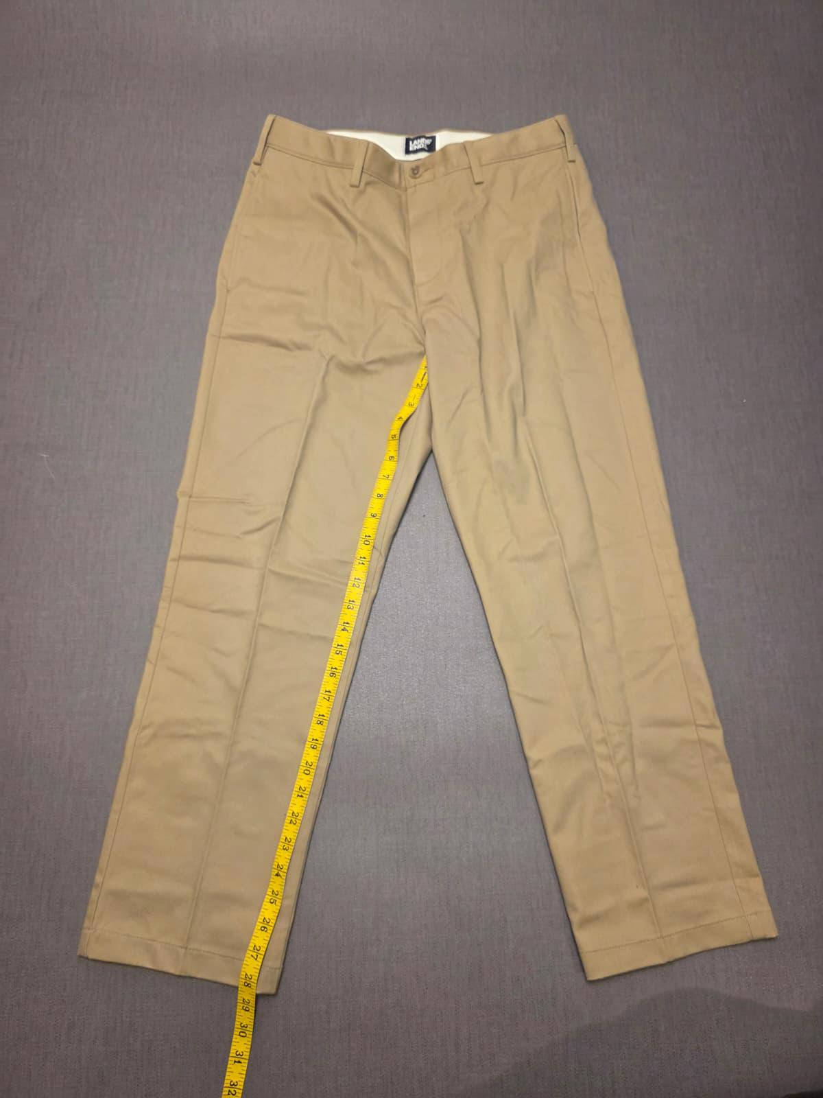 Lands End Mens Smart Casual Trousers/Pants - 31 - W31 / L28 - Beige