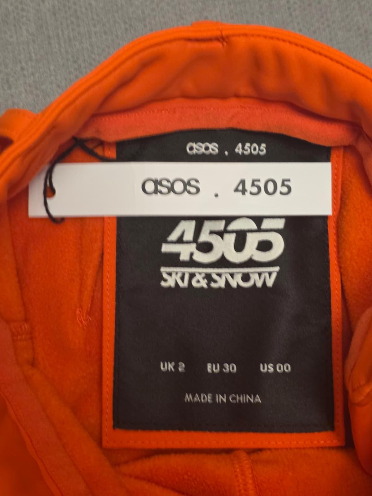 ASOS 4505 Womens Ski & Snow Soft Shell Style Bottoms/Trousers - UK 2 - Orange