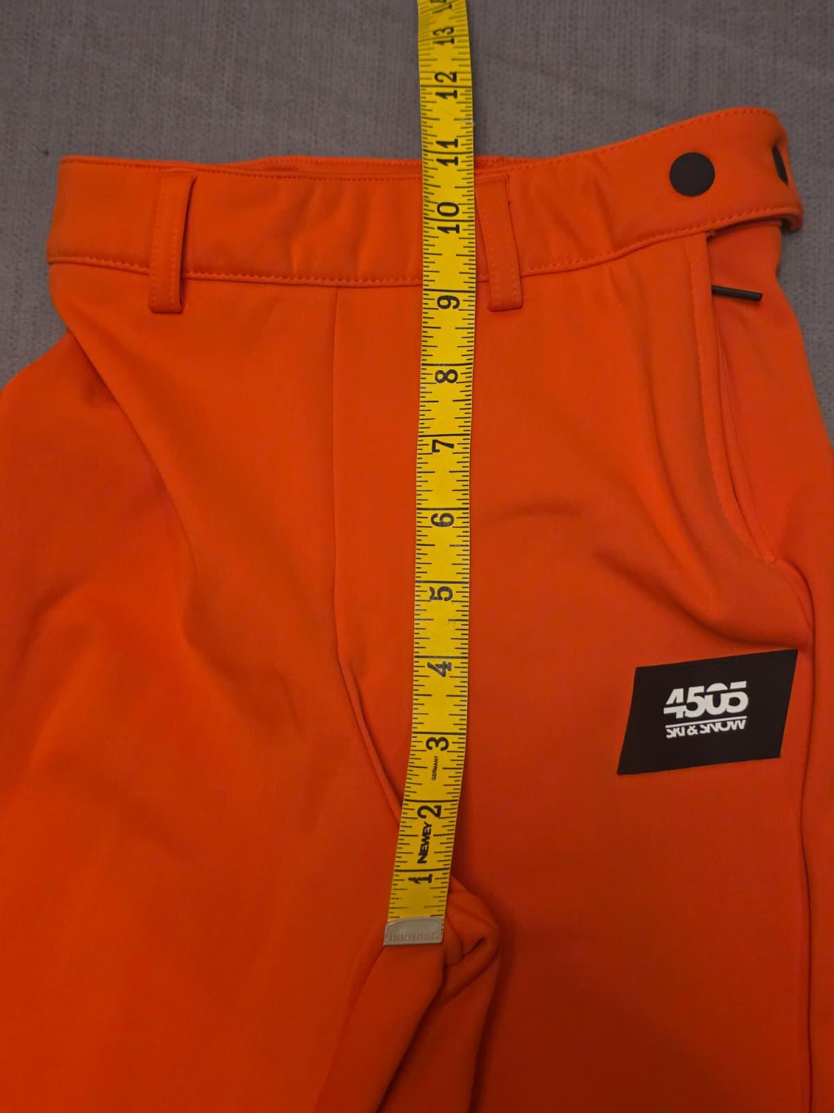 ASOS 4505 Womens Ski & Snow Soft Shell Style Bottoms/Trousers - UK 2 - Orange