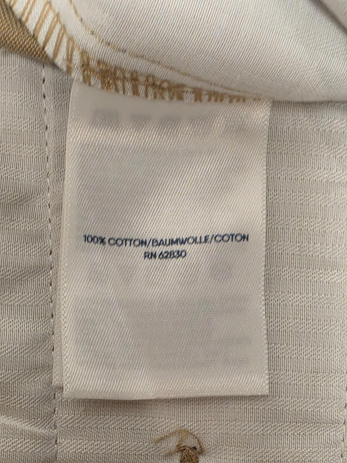 Lands End Mens Smart Casual Trousers/Pants - 34 - W34 / L27 - Beige