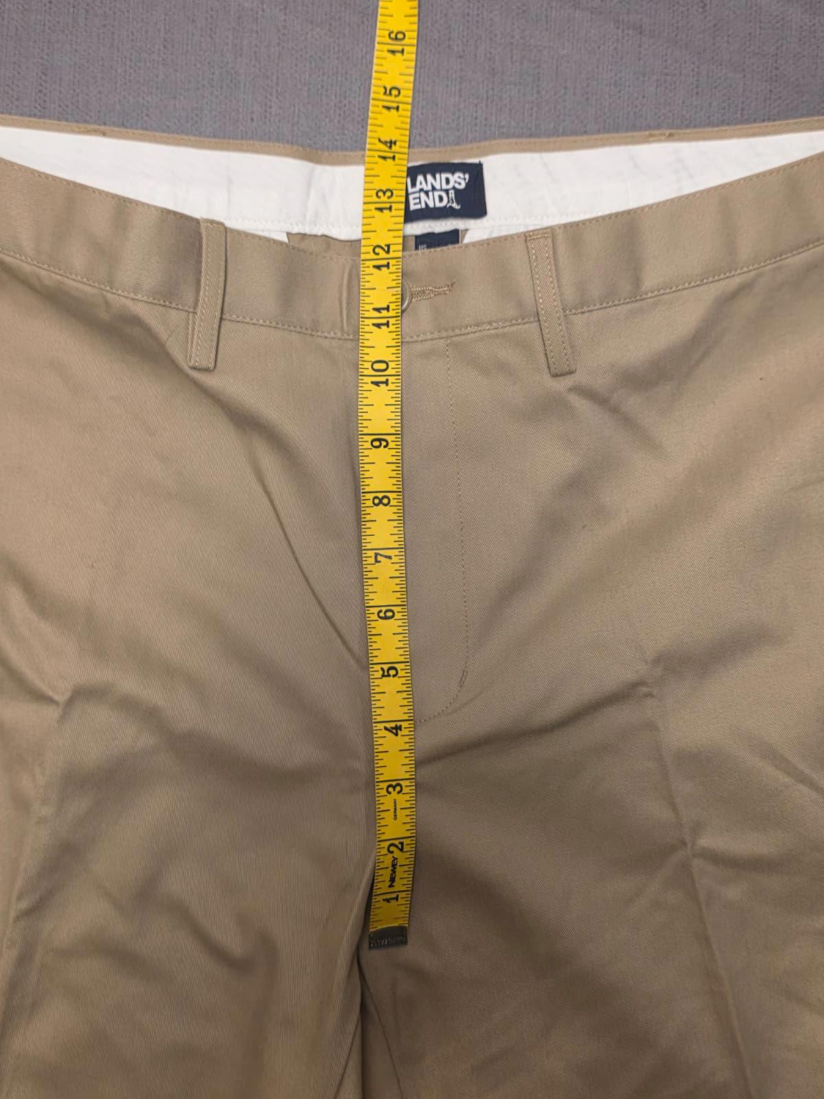 Lands End Mens Smart Casual Trousers/Pants - 36 - W36 / L27 - Beige