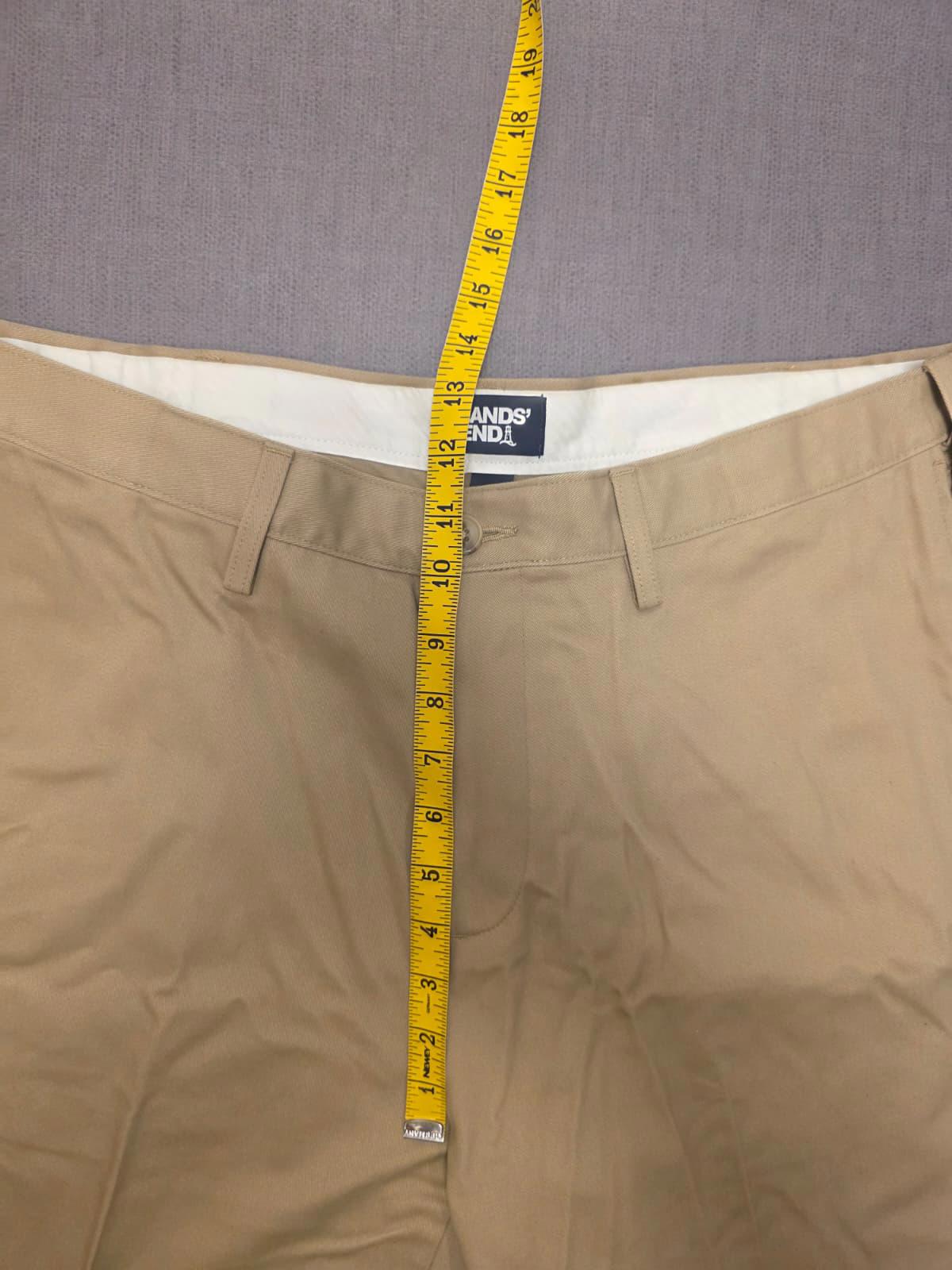 Lands End Mens Smart Casual Trousers/Pants - 36 - W36 / L28 - Beige