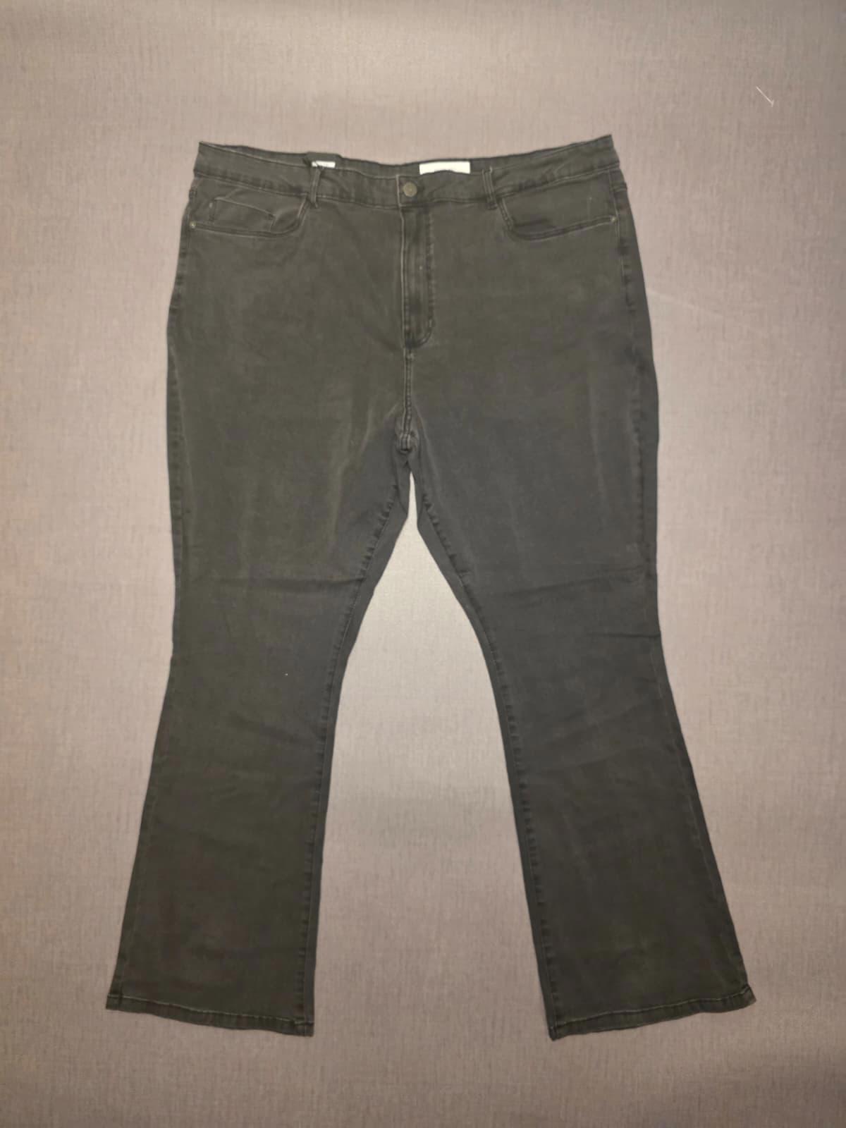 Noisy May Womens Sallie Skinny Fit High Waist Flared Denim Black Jeans W32/L31
