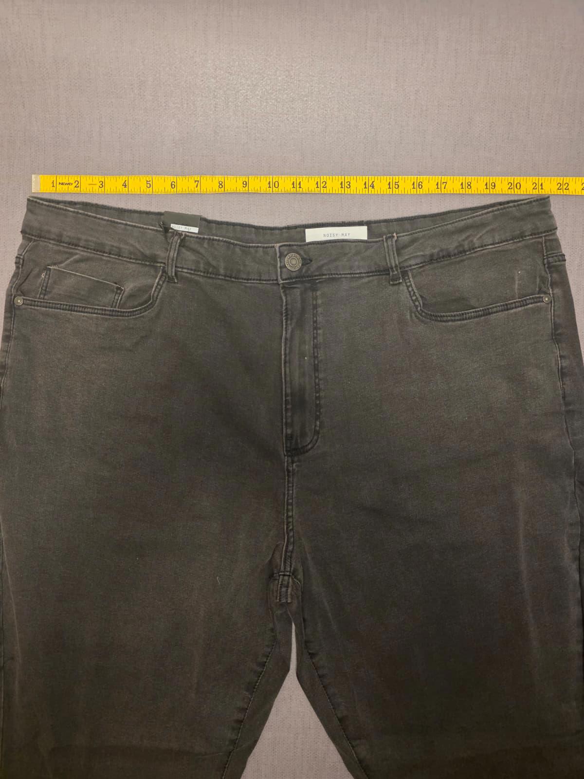 Noisy May Womens Sallie Skinny Fit High Waist Flared Denim Black Jeans W32/L31