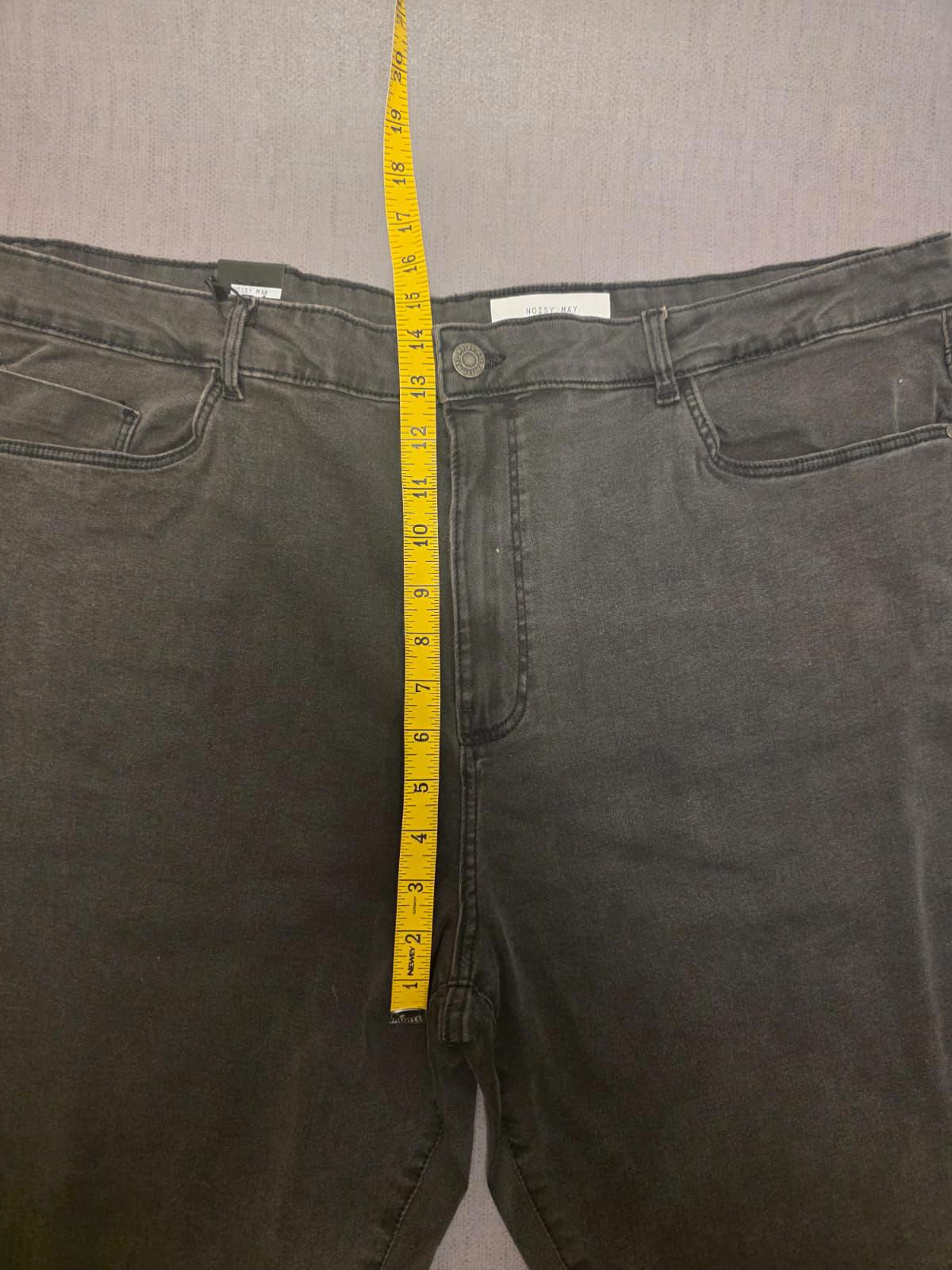 Noisy May Womens Sallie Skinny Fit High Waist Flared Denim Black Jeans W32/L31