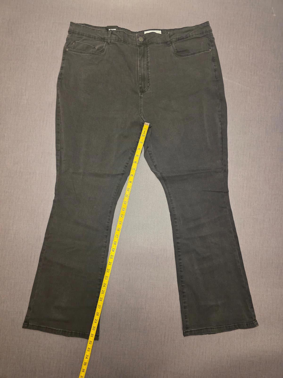 Noisy May Womens Sallie Skinny Fit High Waist Flared Denim Black Jeans W32/L31