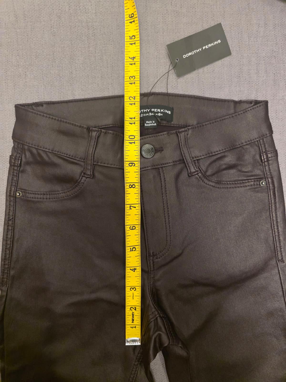 Dorothy Perkins Womens Faux Leather Trousers/Pants - UK 6/R - Brown - BNWT