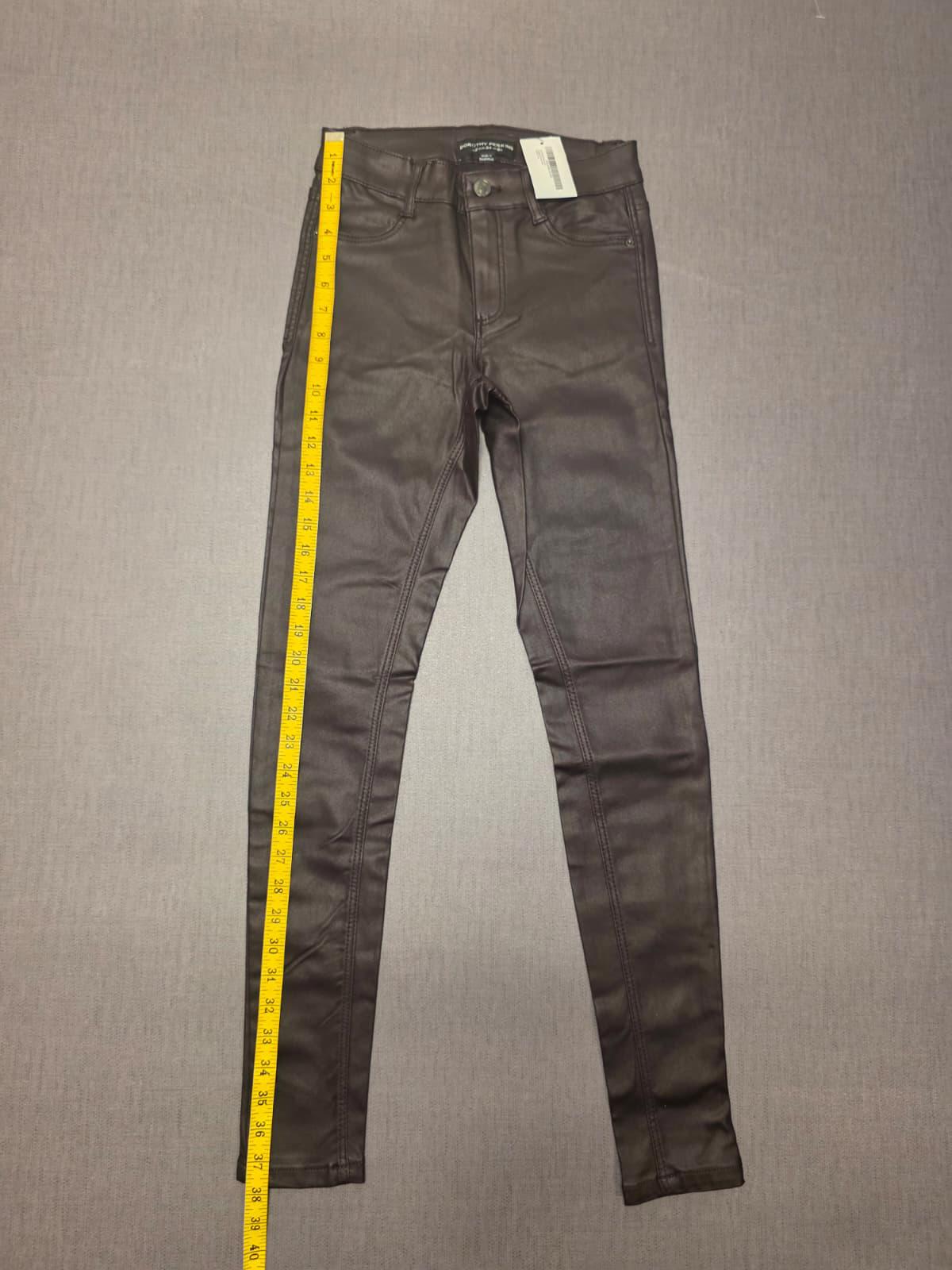 Dorothy Perkins Womens Faux Leather Trousers/Pants - UK 6/R - Brown - BNWT