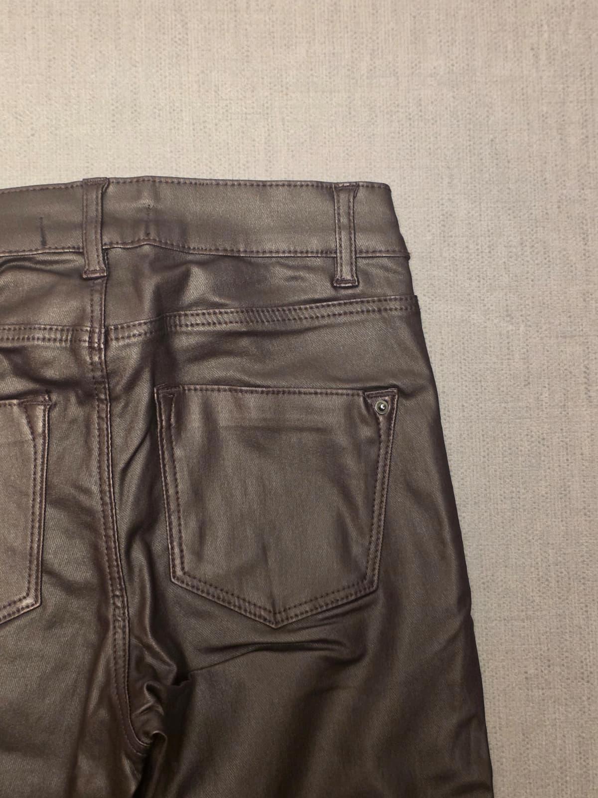 Dorothy Perkins Womens Faux Leather Trousers/Pants - UK 6/R - Brown - BNWT