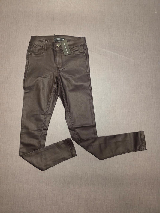 Dorothy Perkins Womens Faux Leather Trousers/Pants - UK 6/R - Brown - BNWT