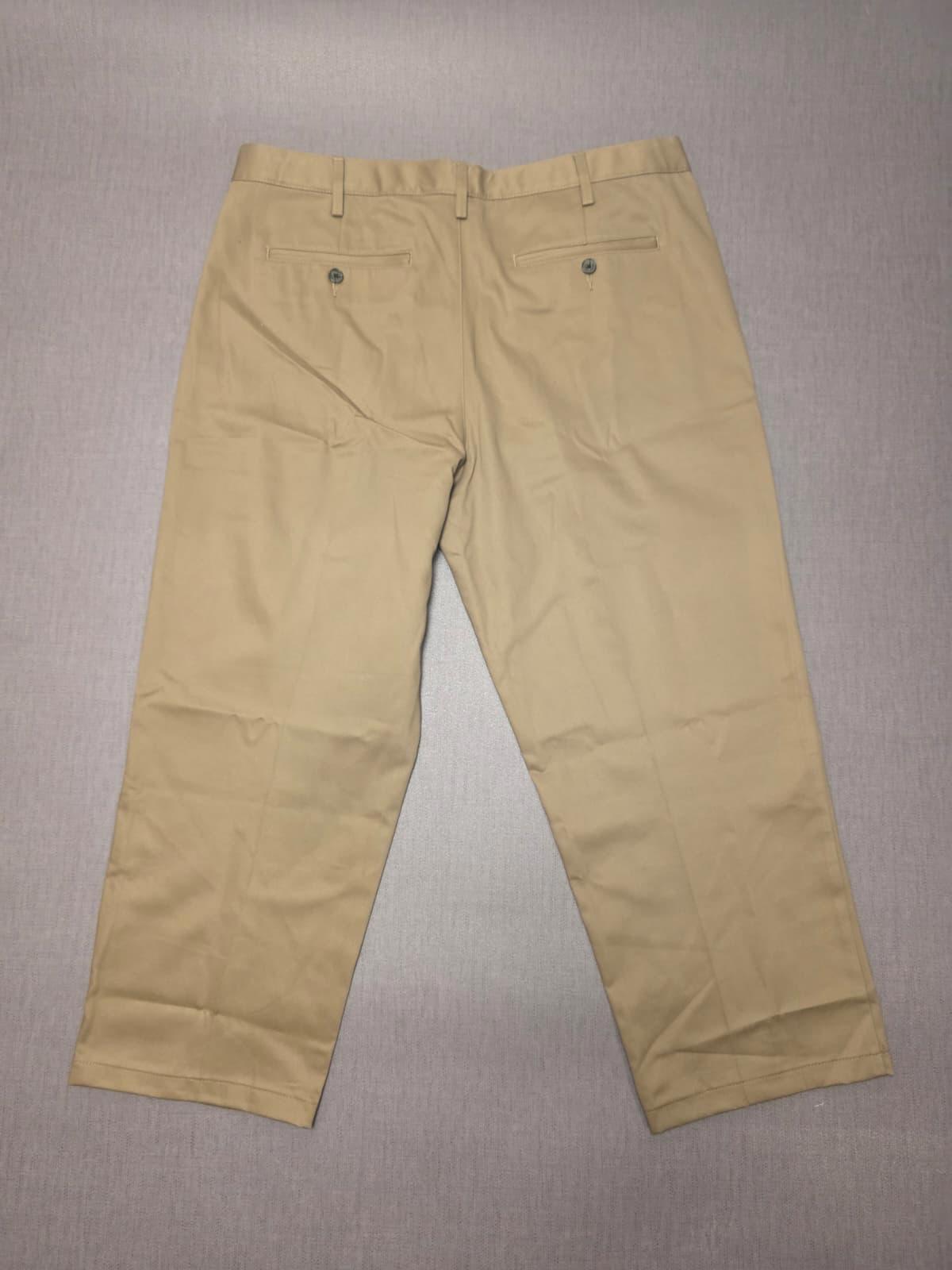 Lands End Mens Smart Casual Trousers/Pants - 38 - W38/L25 - Beige
