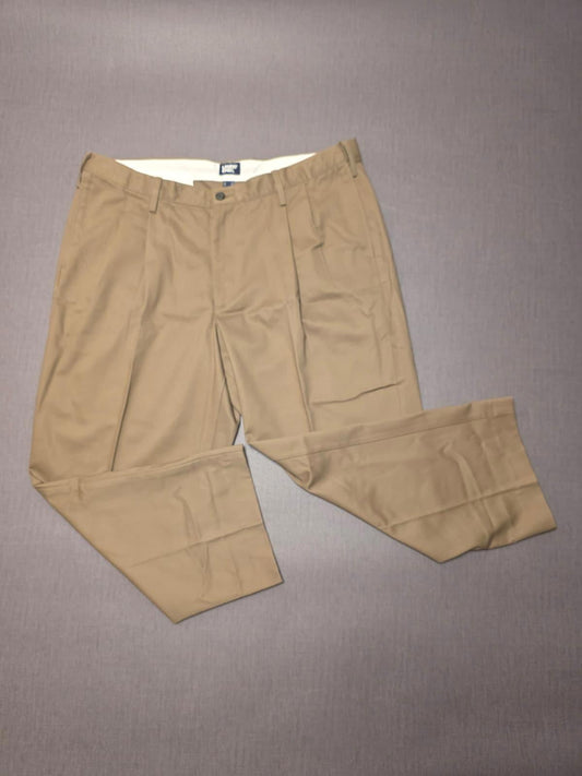 Lands End Mens Smart Casual Trousers/Pants - 42 - W42/L25 - Beige