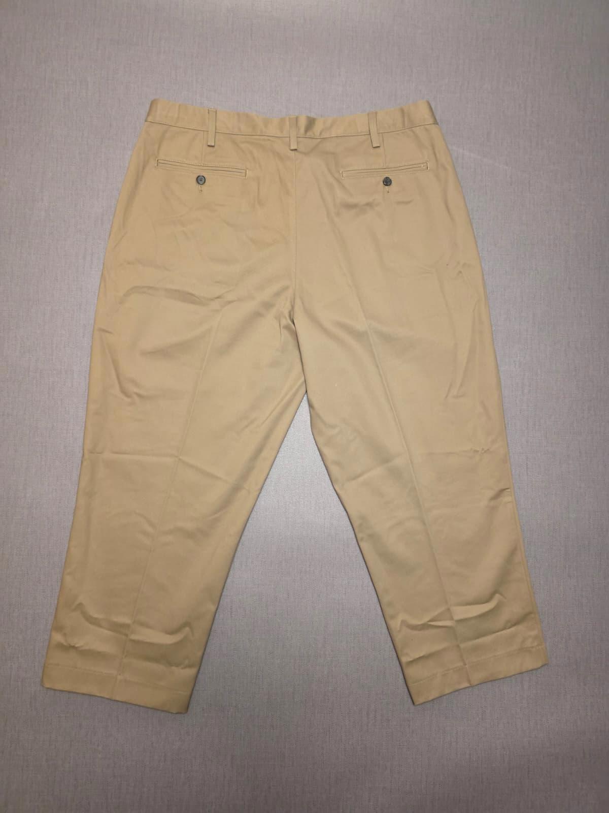 Lands End Mens Smart Casual Trousers/Pants - 42 - W42/L25 - Beige