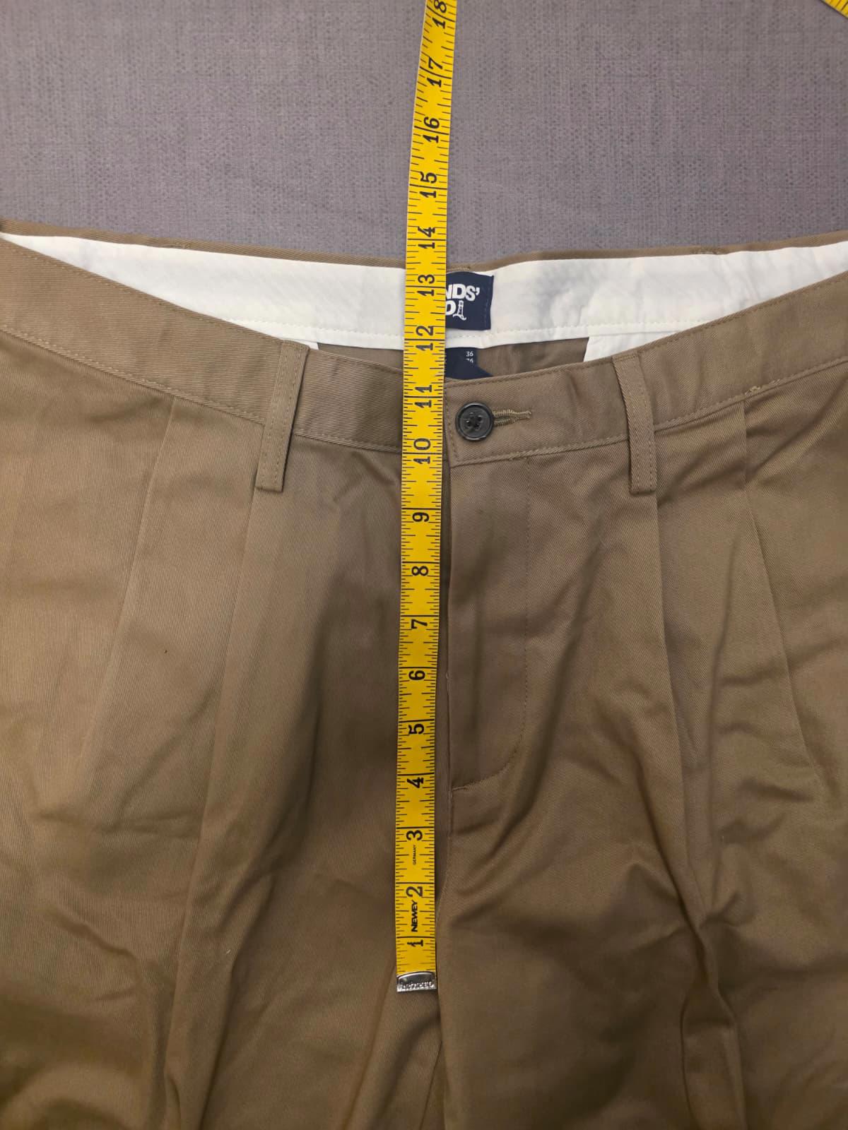 Lands End Mens Smart Casual Trousers/Pants - 36 - W36/L27 - Beige