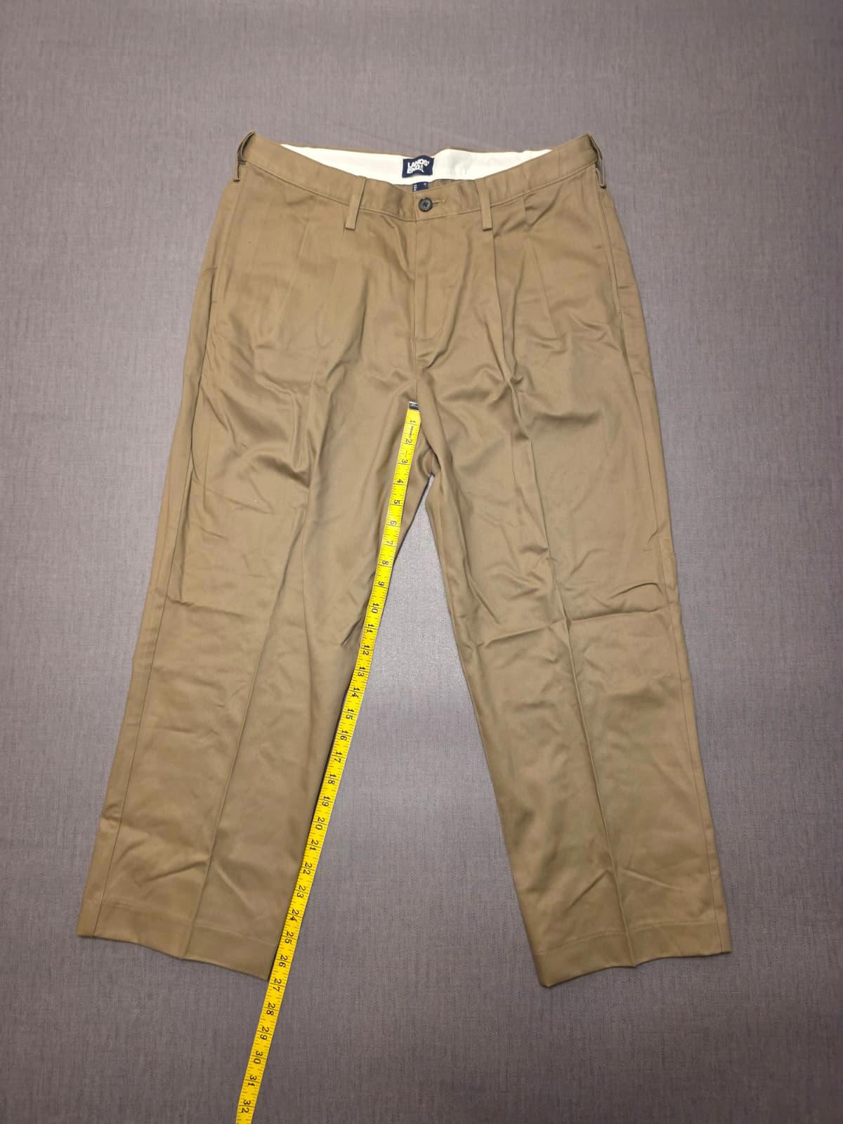 Lands End Mens Smart Casual Trousers/Pants - 36 - W36/L27 - Beige