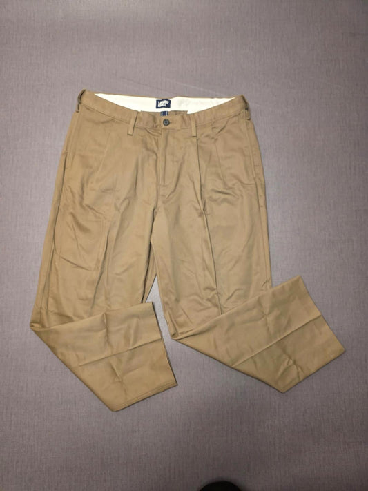 Lands End Mens Smart Casual Trousers/Pants - 36 - W36/L27 - Beige