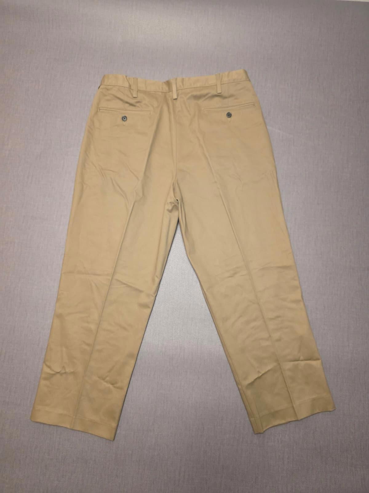 Lands End Mens Smart Casual Trousers/Pants - 36 - W36/L27 - Beige