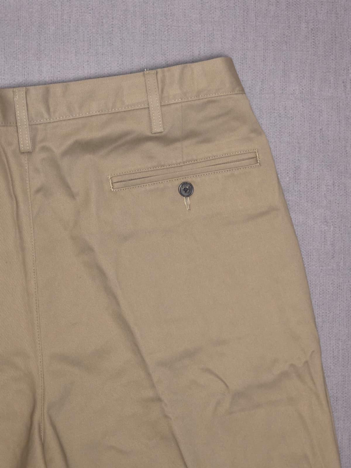 Lands End Mens Smart Casual Trousers/Pants - 36 - W36/L27 - Beige