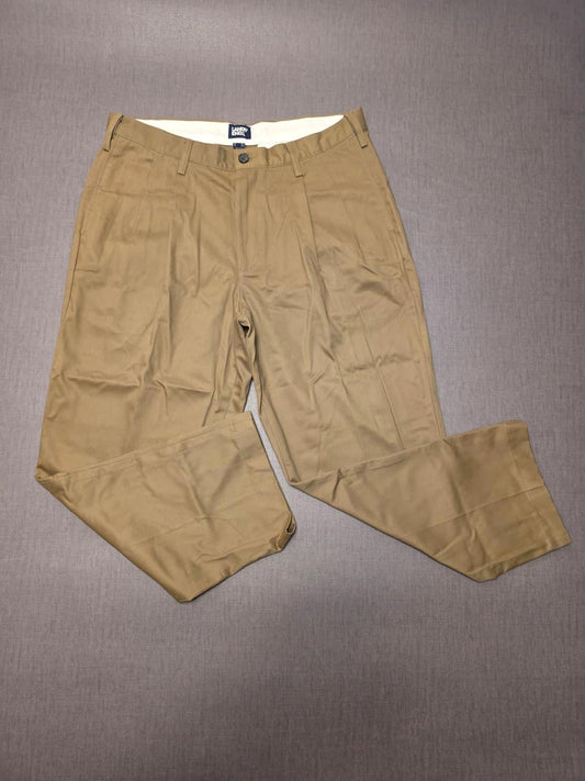 Lands End Mens Smart Casual Trousers/Pants - 36 - W36/L27 - Beige