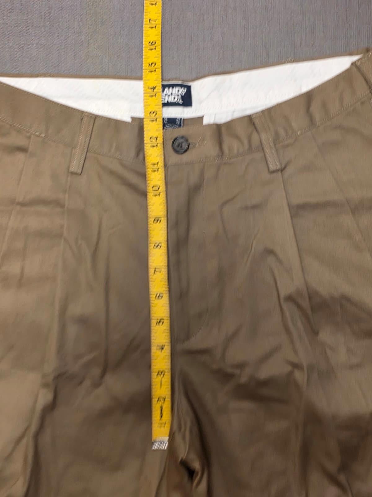 Lands End Mens Smart Casual Trousers/Pants - 36 - W36/L27 - Beige