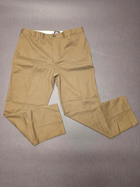 Lands End Mens Smart Casual Trousers/Pants - 34 - W34/L28 - Beige
