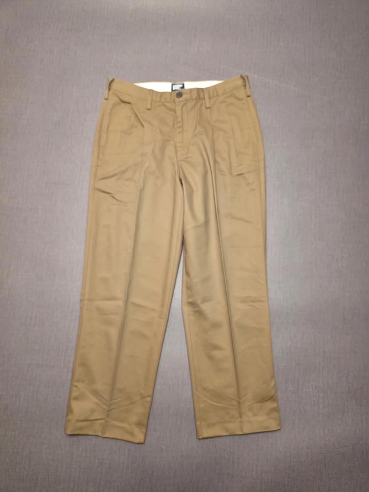 Lands End Mens Smart Casual Trousers/Pants - 34 - W34/L27 - Beige