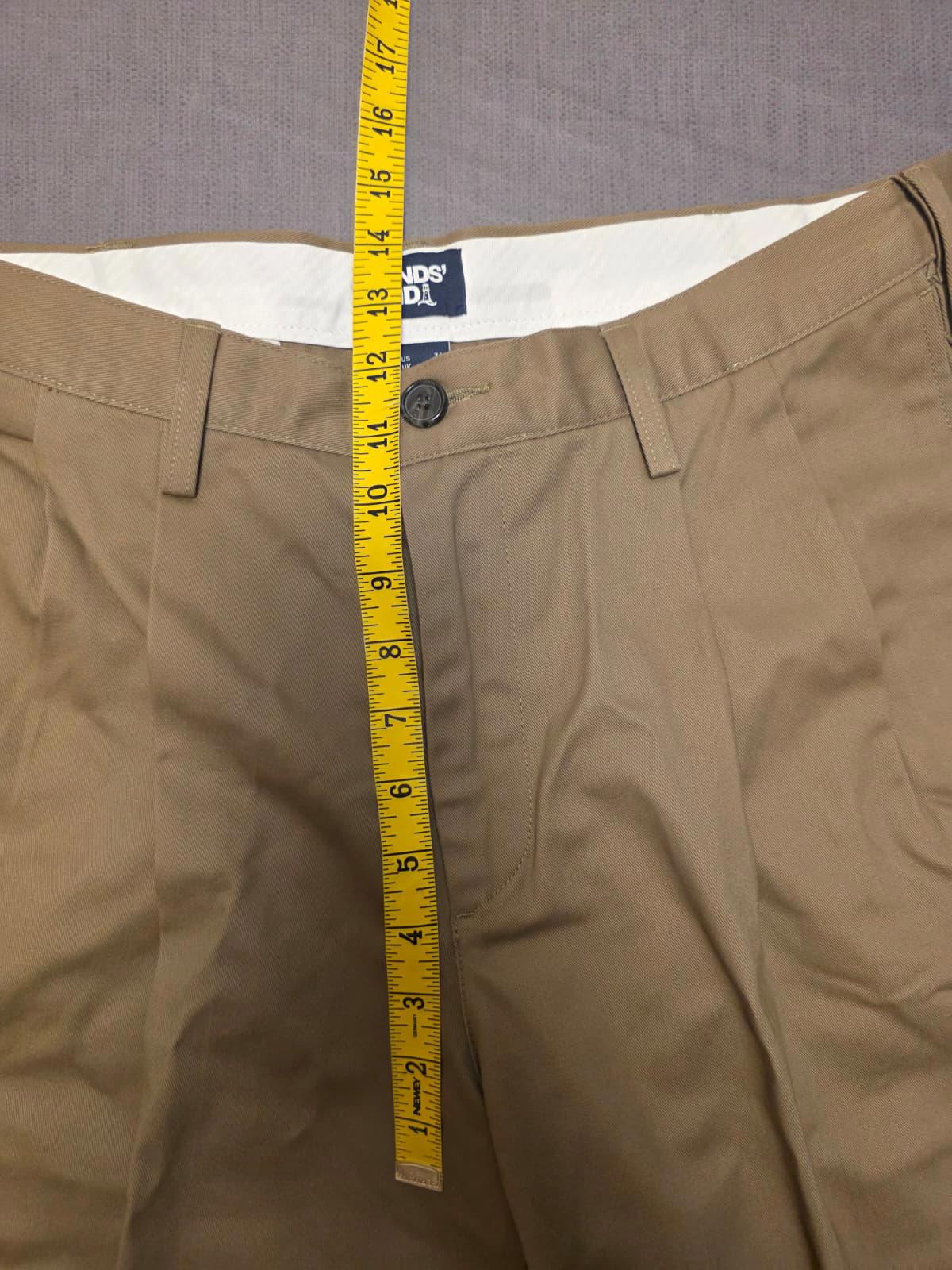 Lands End Mens Smart Casual Trousers/Pants - 34 - W34/L27 - Beige