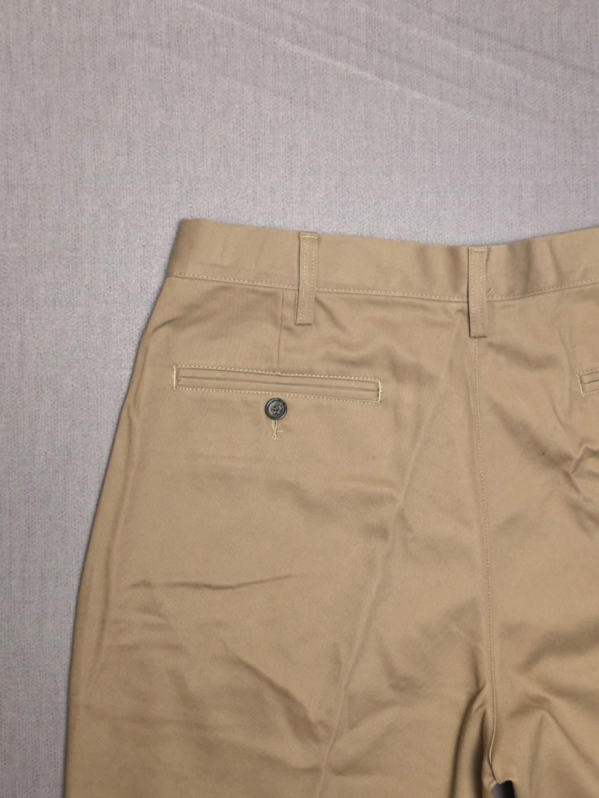 Lands End Mens Smart Casual Trousers/Pants - 34 - W34/L27 - Beige