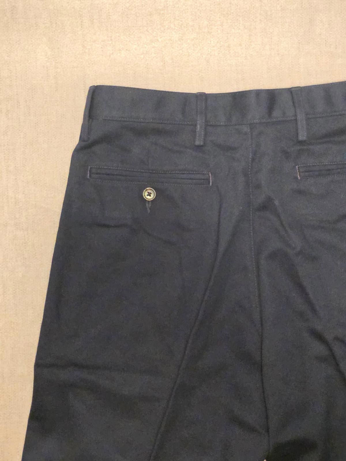 Lands End Mens Smart Casual Trousers/Pants - 31 - W34/L26 - Navy