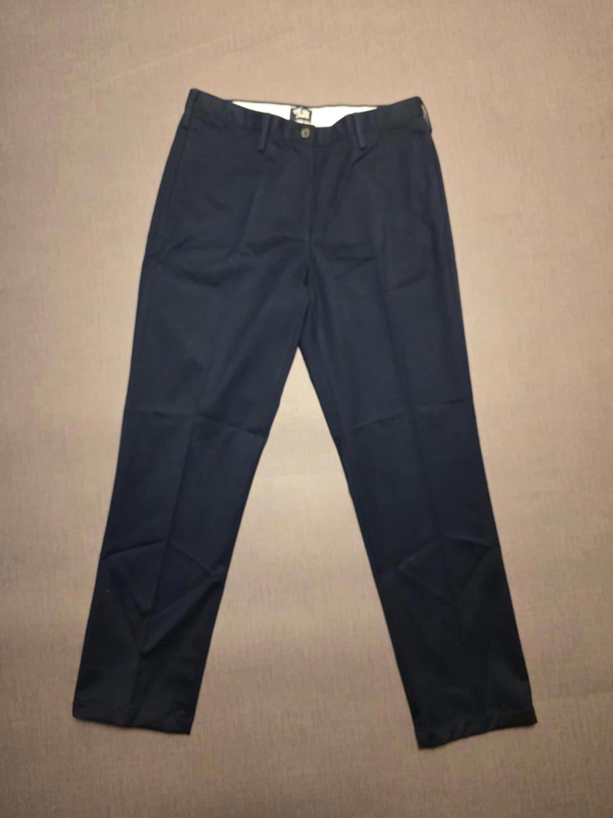 Lands End Mens Smart Casual Trousers/Pants - 33 - W33/L32 - Navy
