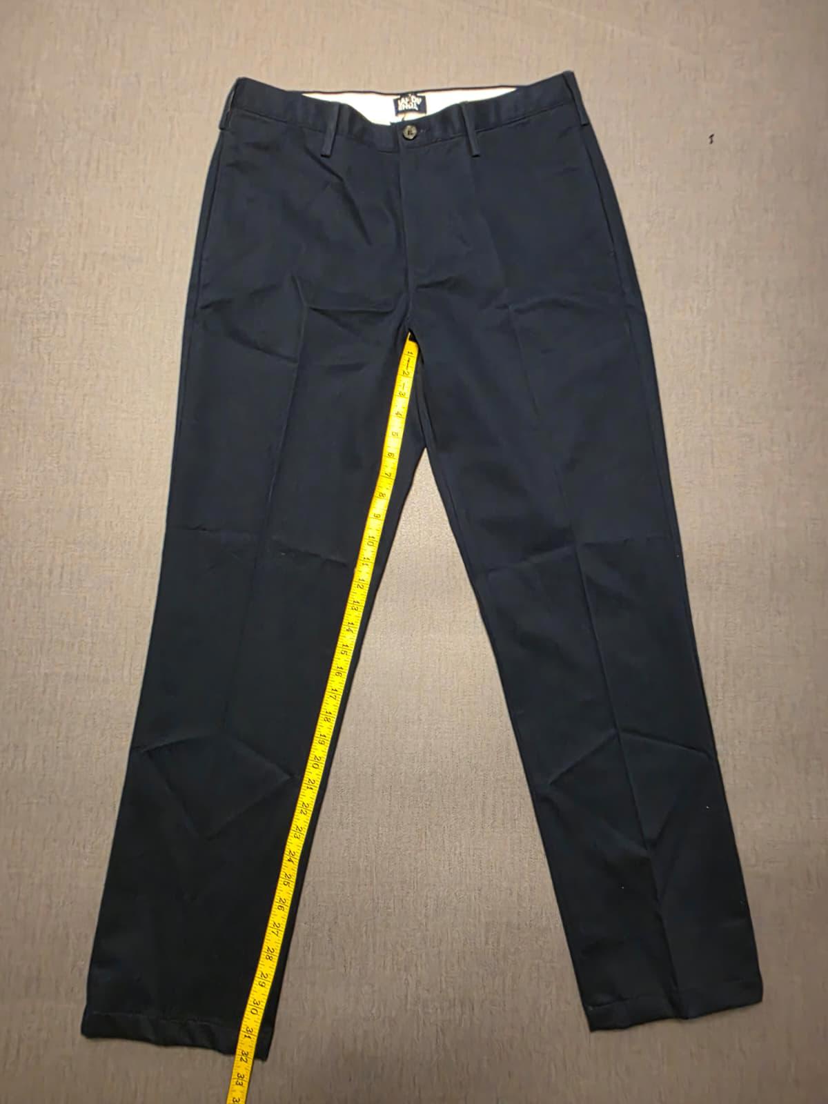 Lands End Mens Smart Casual Trousers/Pants - 33 - W33/L32 - Navy