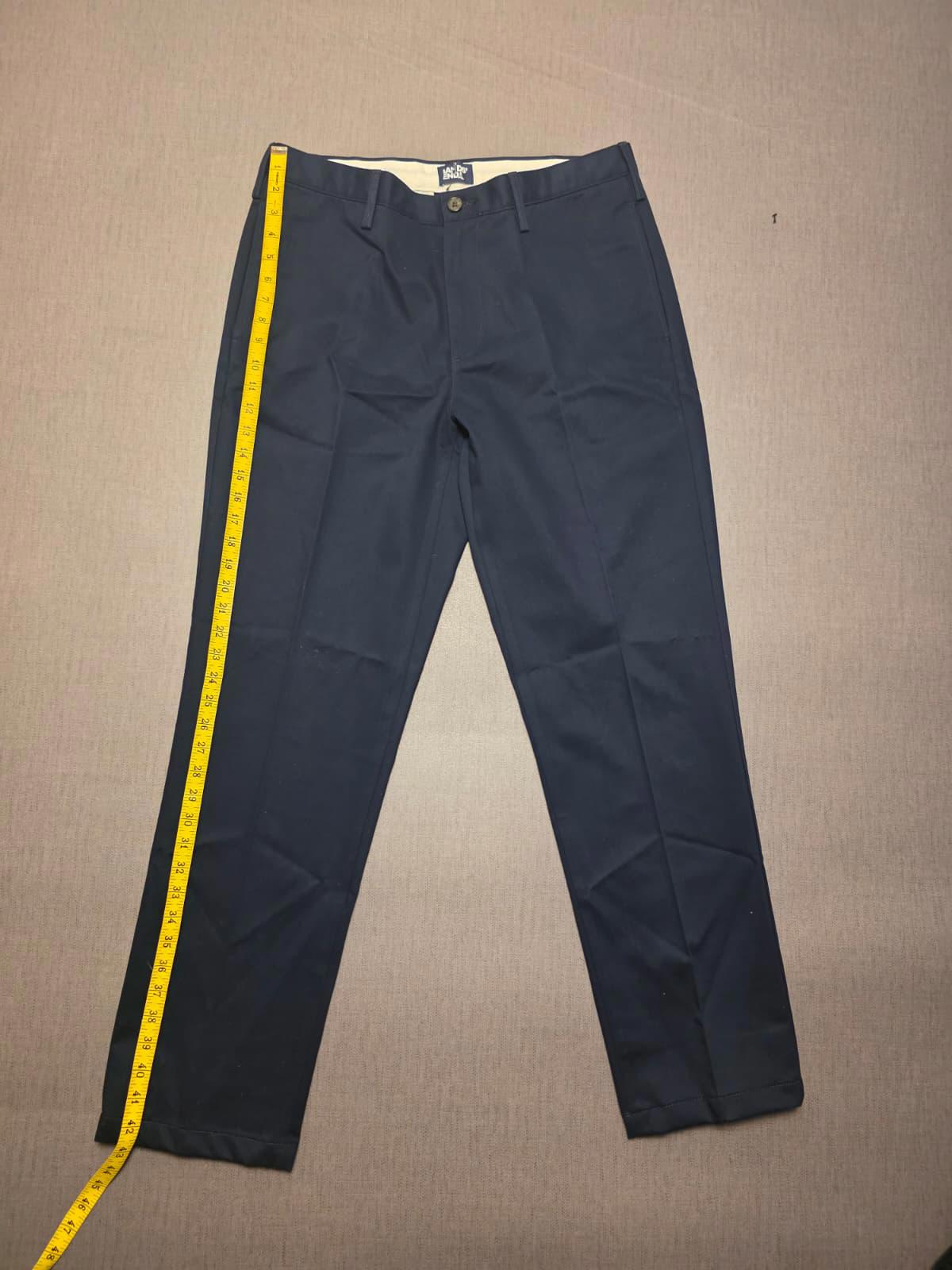 Lands End Mens Smart Casual Trousers/Pants - 33 - W33/L32 - Navy